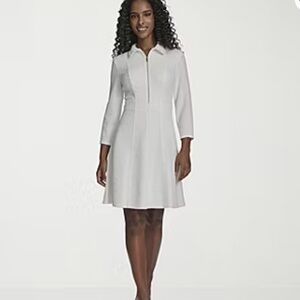 marc new york womens long sleeve shift dress MARC NEW YORK by ANDREW MARC Puff Long Sleeve Chiffon Shift Dress